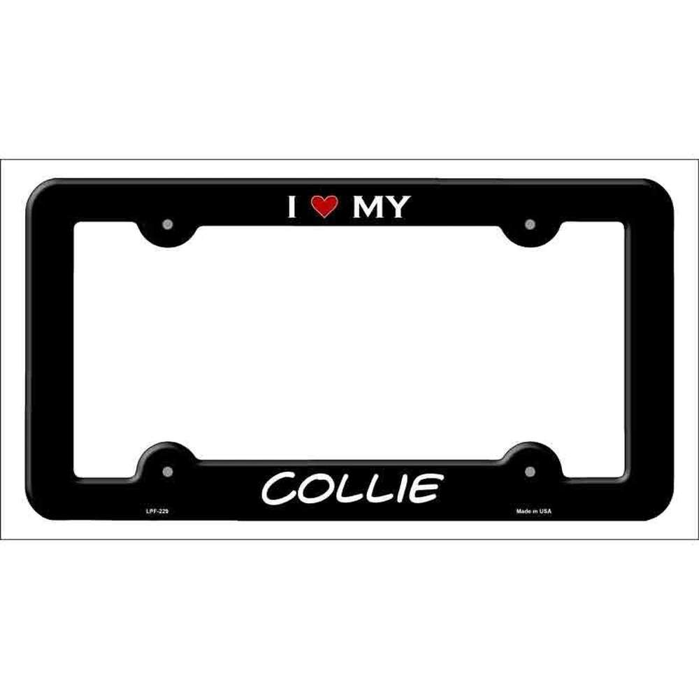 I Love My Collie Metal License Plate Frame eBay Motors:Parts & Accessories:Car & Truck Parts & Accessories:Exterior Parts & Accessories:License Plates & Frames Style Your Walls